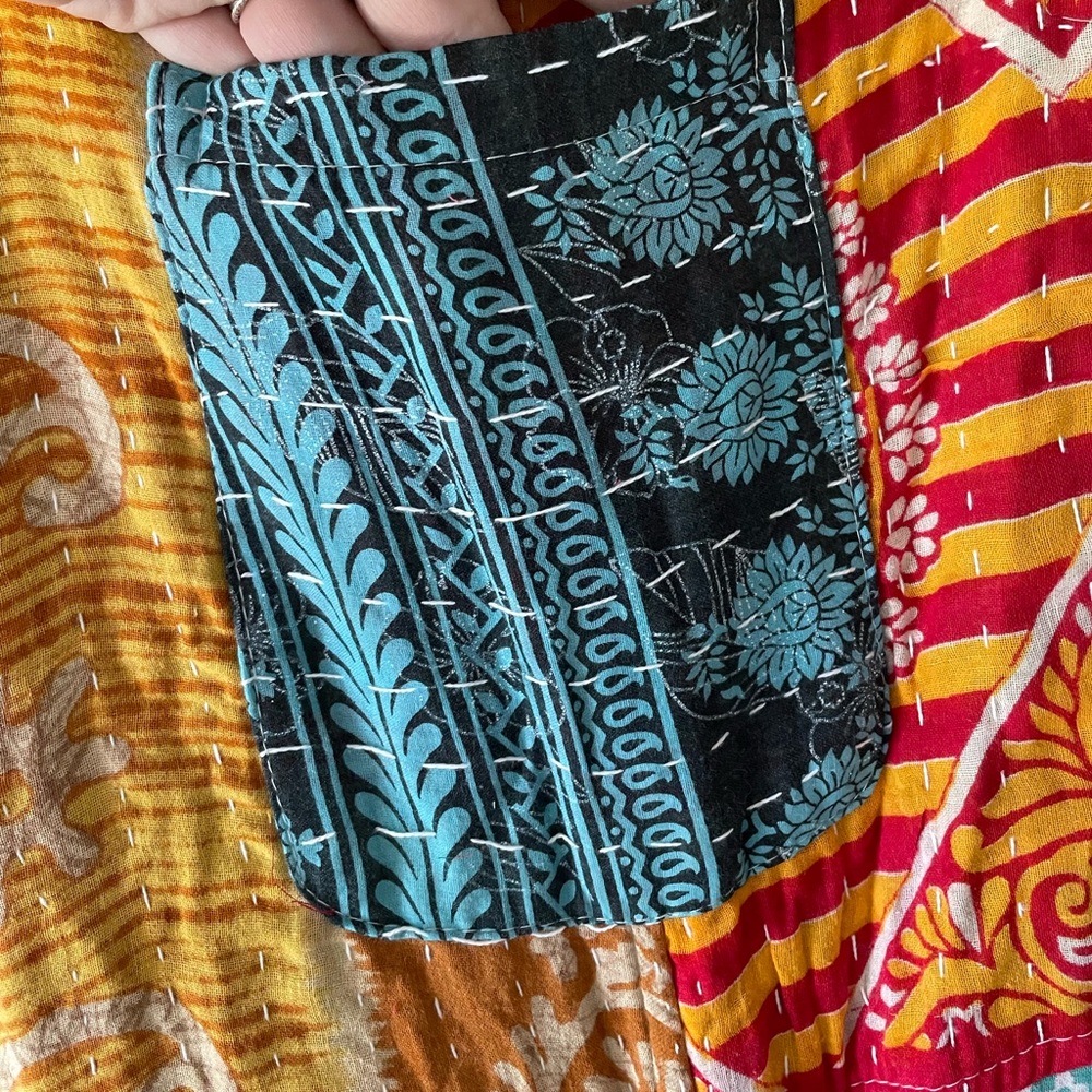 Kathmandu Multicolor Patchwork OVERALLS - Picture 4 of 14